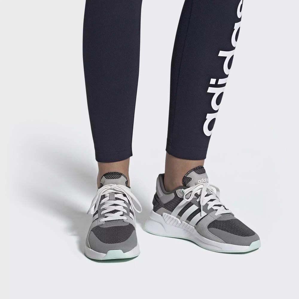 Adidas Run 90s Tenis Para Correr Grises Para Mujer (MX-10149)